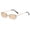 Brown, variant on Rimless Square Sunglasses for Men and Women Metal Frame Strong Durable Eyewear UV400 Protection Fashion Shades with PC