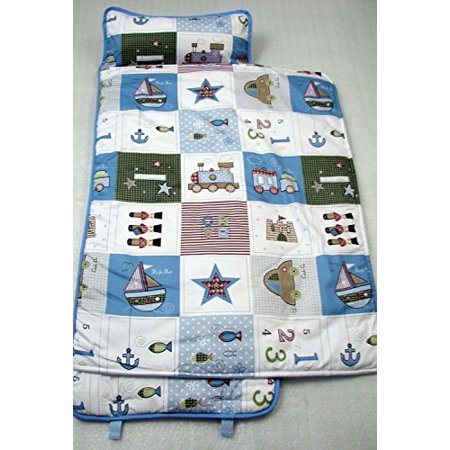 SoHo Nap Mat for Toddlers, My Favorite Things, With Pillow and Carrying Strap for Preschool or Daycare