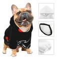thumbnail image 3 of Fotbe French Bulldog Sudadera con Estampado para Perros Pequeños – Suéter con Capucha para Mascotas, Tela Suave de Forro Polar con Bolsillo-Large, 3 of 7