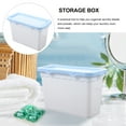 thumbnail image 4 of Contenedor de perlas para detergente en polvo, caja para cápsulas, tarros de plástico para almacenar alimentos, 6 unidades, color blanco, 4 of 5
