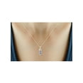 thumbnail image 6 of 2.00 Carat T.G.W. Tanzanite And White Diamond Accent 14k Gold Over Silver 3-Piece Jewelry set, 6 of 7