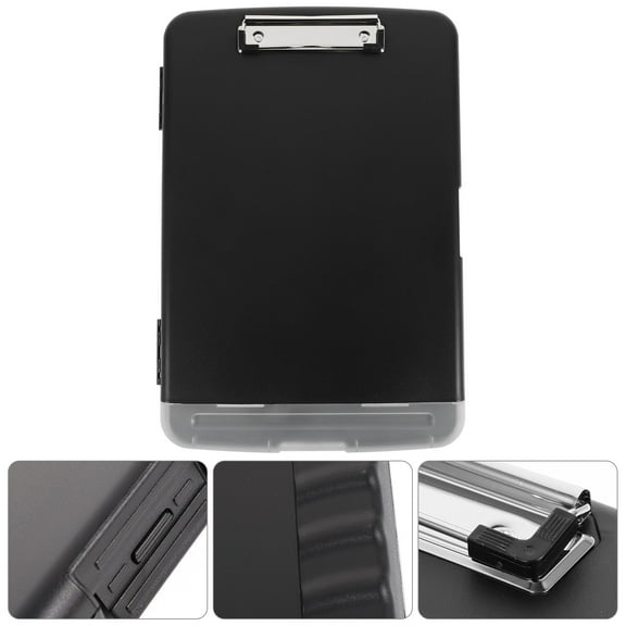 TEHAUX Clipboard Side with Pen Holder Opening Clipboard with Storage for Office Nurse Paperwork