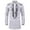 White, variant on Men's Dress Shirt Autumn Winter African Print Long Sleeve Dashiki Shirt Top Blouse