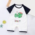 thumbnail image 2 of KPOPLK Unisex Baby Boy Girl Romper with Animal Print Short Sleeve Cotton Jumpsuit Soft Bodysuit One-Piece Clothes for 0-36 Months Size 12-18 Months,Green, 2 of 4