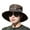 Coffee, variant on Wide Brim Flat Top Round Letter Print Windproof Strap Hollow Out Sun Hat Men Women, Hiking Fishing Sun Hat, Chin Strap, Summer Fisherman Hat For Outdoor