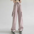 thumbnail image 3 of Women's Casual Pants High Waisted Loose Fit Wide Leg Trousers for Comfortable Everyday Use in All Seasons, 3 of 5