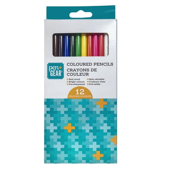 PEN+GEAR 12CT Colour Pencils in Window Paper Box