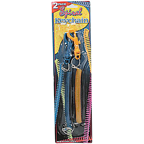 2 Pack spiral key chains