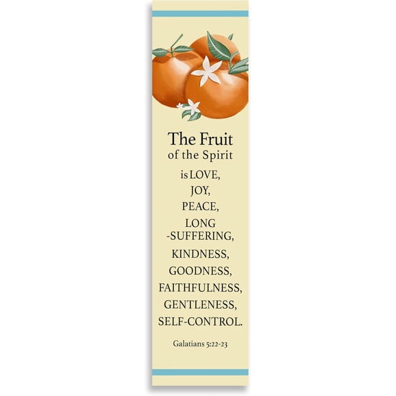 Christian Verses Bookmark | Page Marker Divider | The Fruit of The Spirit Galatians 5:22-23