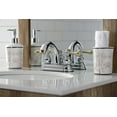 thumbnail image 3 of Kingston Brass KB5614AL Restoration 4 in. Centerset Bathroom Faucet, Polished Chrome/Polished Brass, 3 of 5