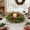 C, variant on HKEJIAOI 11.4" Christmas Candle Ring Wreath Floral Centerpiece for Home Dining Table Wedding Party Decorations