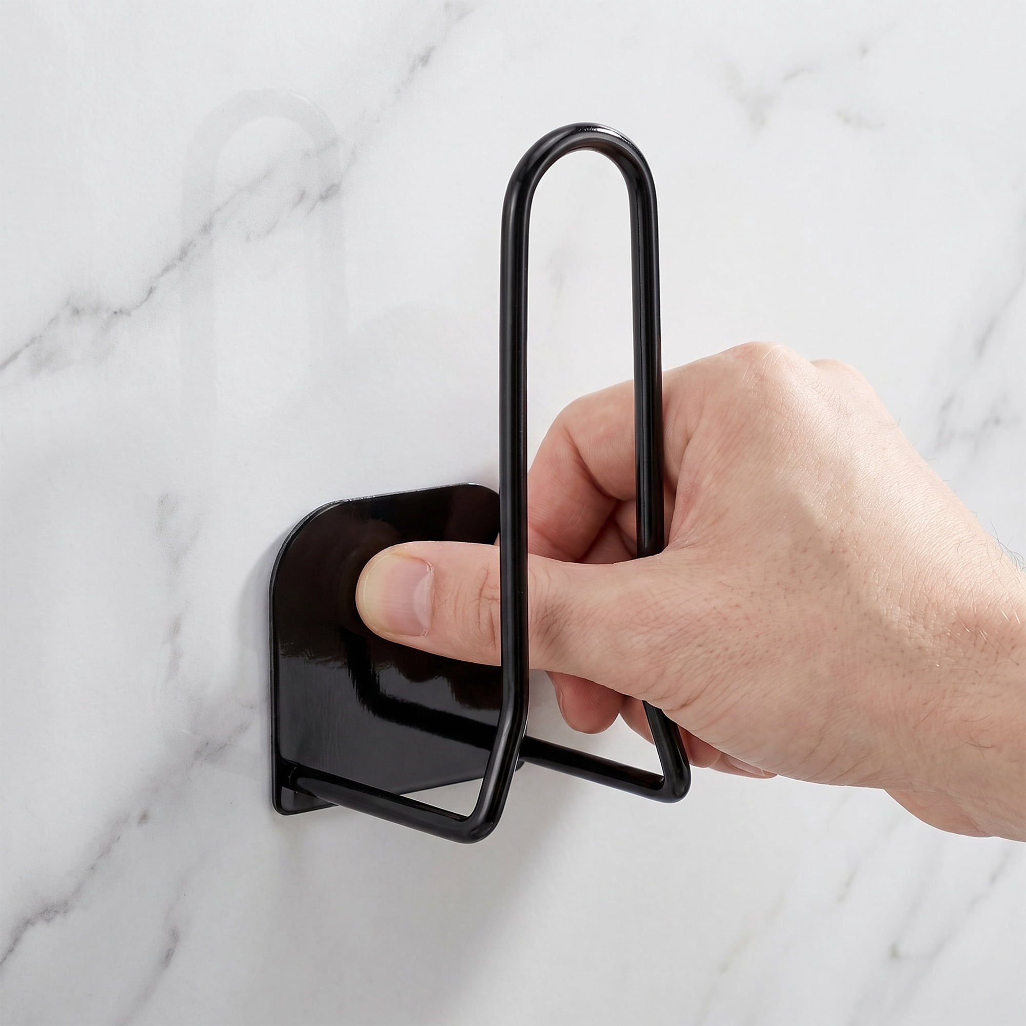 Unique Bargains Utility Hooks 8Pcs Metal Durable Wall Hooks for Kitchen Black1