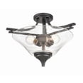 thumbnail image 4 of Millennium Lighting 19" Metal Semi-Flush Ceiling Mount Light in Satin Nickel, 4 of 4
