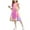 #017-Pink, variant on Pounoo New Girls Dresses 10-12 Loose Solid Short Sleeve Casual Dresses Round Neck Knee Length Dress With Pocket Skin-Friendly Dresses For Kids Girls