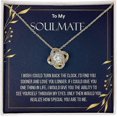 thumbnail image 3 of To My Soulmate Necklace For Women, To My Wife Necklace From Husband, Love Knot Necklace Gifts For Wife From Husband, Birthday Gifts For Wife, Beautifu, 3 of 5