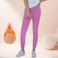 thumbnail image 2 of SGMVNU Lined Leggings Women - High Waisted Winter Yoga Pants Tummy Controls Soft Thermal Warm for Hiking Workout(Hot Pink, XXXL), 2 of 7