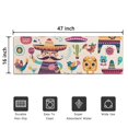 thumbnail image 5 of Colorful Mexican Elements Door Rugs,Washable Non Slip Door Mats Indoor,Decorative Door Mats,Entry Mat Indoor for Entrance,Bedroom,Kitchen,Bathroom,16"x47", 5 of 6
