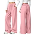 thumbnail image 6 of Xingjin Girls Joggers with Drawcord Waist and Pockets, Girls Pants, Baggy Sweatpants for Girls for Lounge and Travel, 6 of 8
