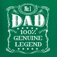 thumbnail image 5 of Wild Bobby, No. 1 Dad Genuine Legend Father's Day Unisex Hoodie Sweatshirt, Kelly, X-Large, 5 of 6