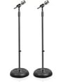 thumbnail image 1 of Support de Microphone Compact Universel - Hauteur Réglable de 2.8 à 5 Pieds Support de Micro sur Pied Léger pour Studio avec Adaptateur de Micro Standard 5/8 Pouces - Pyle PMKS5X2 (Paire), 1 of 15