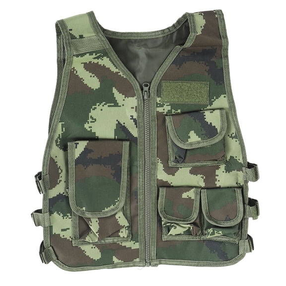 Chaleco Shoot con bolsillos con cremallera Chaleco de camuflaje ajustable para niños Ciclismo al aire libre Senderismo Montañismo L YUNYI BRAND  Deportes