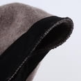 thumbnail image 4 of Gorro de fieltro de lana para mujer Colco Boina de mujer Gris claro, 4 of 8