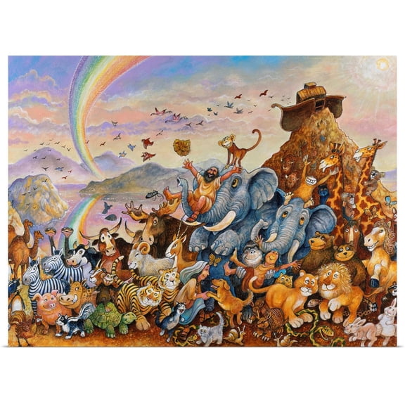 Great BIG Canvas | Rolled Bill Bell Poster Print entitled Leaving the Ark