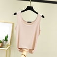 thumbnail image 3 of Women's Casual U Neck Camisole Tank Top For Home Comfort And Daily Wear Soft Stretchy Breathable Basic Layering Piece Satin Camisole for Women Lacy Top Top Pack Women Bra Tops for Women with Support, 3 of 3