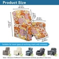 thumbnail image 3 of Jiueut Hippie Daisy Flower Print Recliner Chair Covers, Elastic Sofa Slipcover Stretchable Reclining Chair Protector with Easy Installation, 3 of 7