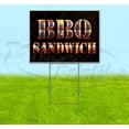 thumbnail image 1 of Bbq Sandwich (18" x 24") Yard Sign, Includes Metal Step Stake, 1 of 6