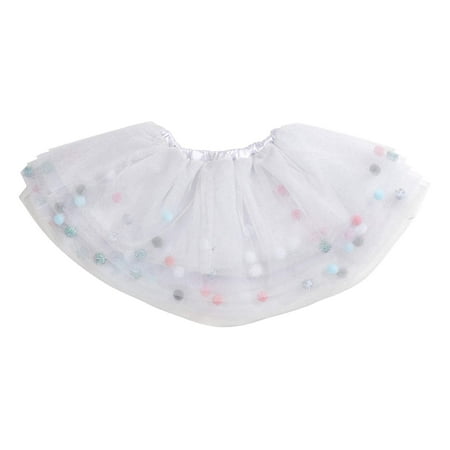 

Pom Pom Tutu Skirt in Pink and Blue | 6-12 months