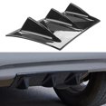 thumbnail image 2 of Zeus Universal Auto Car Rear Bumper Chassis Deflector Shark Fin Spoiler Accessory, 2 of 7