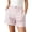Pink, variant on Striped Summer Shorts for Women Button Closure Elastic Waist Casual Shorts with Pockets
