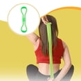 thumbnail image 1 of Banda de resistencia con forma de 8 para estiramiento de brazos, portátil, ideal para ejercicios de estiramiento. Verde, 1 of 8