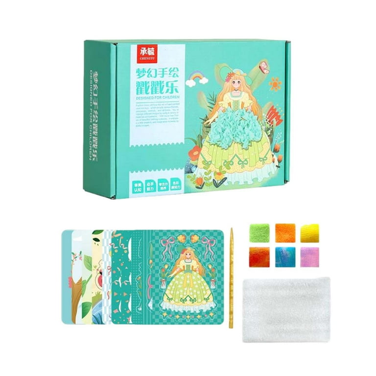 20pcs/Set Drawing Board Magic Scratch Art Child Painting Creative Cards  Stickers Learning Education Toy Coloring Books For Kids