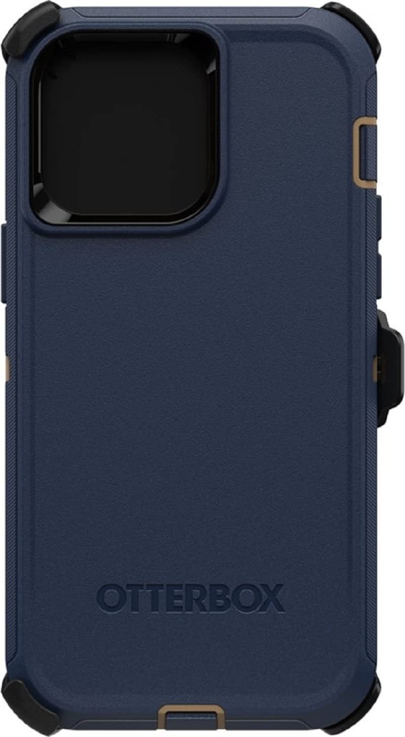 OtterBox Defender Series Screenless Edition Case for iPhone 14 Pro Max Only - Holster Clip Included - Non-Retail Packaging - Blue Suede Shoes