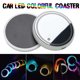 thumbnail image 2 of Alfombrilla LED para portavasos de coche con luz colorida, recargable por USB, antideslizante, sensor inteligente, 7 colores y modos., 2 of 9