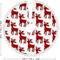 thumbnail image 5 of GZHJMY Christmas Pattern of Deers Christmas Tree Skirt 36" for Indoor Outdoor Holiday Party Office Store Cupboard Decoration, 5 of 5