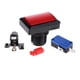 thumbnail image 4 of Botón de juegos Zulema rectangular de 1 pieza con microinterruptor rojo Arcade Game Buttons, 4 of 8