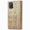 thumbnail image 4 of Étui à Rabat pour FOXDOCK OPPO A52 / A72 / A92, Chat Chien en Relief PU Cuir avec Fentes pour Cartes, Support, 4 of 6