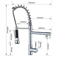 thumbnail image 3 of Senlesen Chrome Kitchen Faucet 360Swivel Single Handle Pull Down Sprayer Kitchen Mixer, 3 of 7