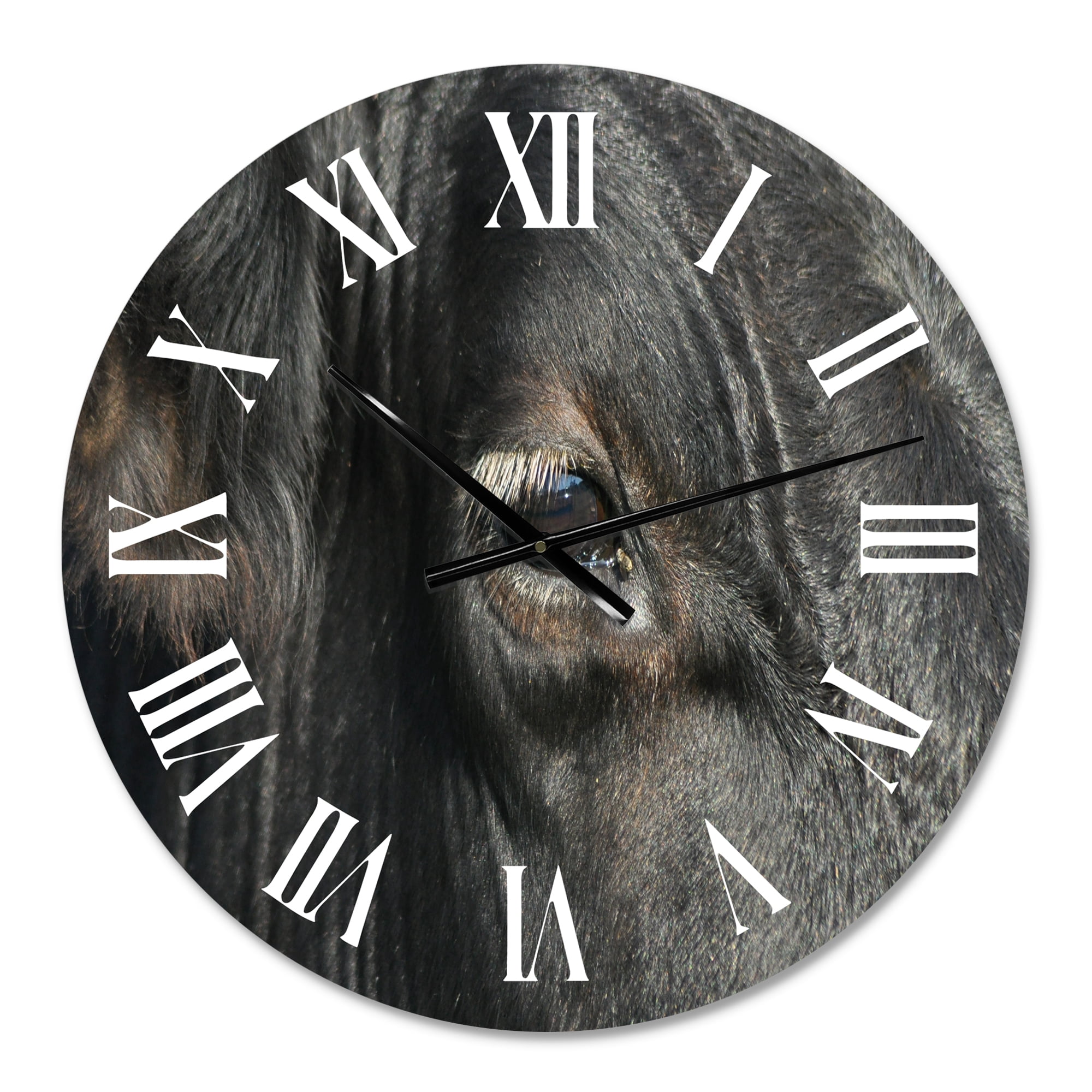 Designart 1 in Quartz Farmhouse Wall Clock