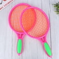 thumbnail image 1 of FUTUREORYY 3Pack Kids Badminton Rackets Plastic Racket Shape for Beginners Multifunctional Game Props, 1 of 5