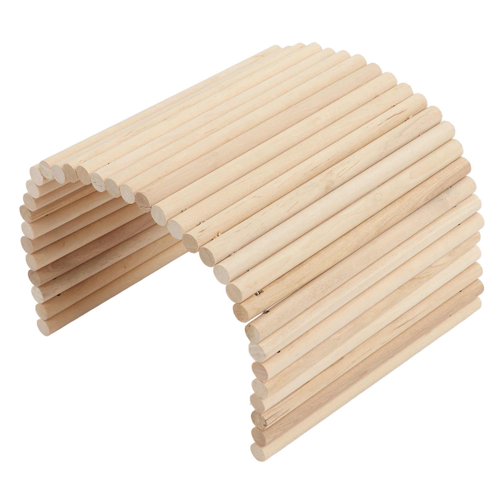 Yajisi Wooden Hamster Bridge Flexible Wood Hideout for Guinea Pigs Ferrets Hedgehogs Chinchillas Rabbits 7.9 x 15.7 inches / 20 x 40 cm Small Animal Chew Toy Habitat Decor