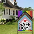 thumbnail image 5 of Gay Pride Garden Flag 28x40 Inch Rainbow LGBT Yard Flags Double Sided Vertical Burlap Flag for Lesbian LGBTQ Outdoor Decorations, 5 of 6
