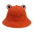 thumbnail image 2 of WIZUTIZ Chapeau d'Hiver Mignon pour Femmes Randonnée Plage Pêche Photographie Seau Orange Soldes, 2 of 2