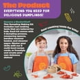 thumbnail image 3 of (2 pack) MasterChef Junior Dumpling Making Set- 5 Pc Kit- Real Cookware for Kids Includes Recipes Steamer Basket Mold Press Measuring Spoons Steamer Paper, Homemade Cooking Party for Dim Sum Soups Chinese Food, 3 of 6
