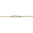 thumbnail image 4 of 14k Yellow Gold 24 Inch .9mm Octagonal Cubetto Omega Snake Chain Necklace Pendant Charm, 4 of 9