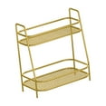 thumbnail image 4 of CoudarTitie 2 Tier Bathroom Organiser Freestanding Kitchen Cabinet Shelf Rustproof Seasoning Gold, 4 of 9