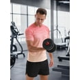 thumbnail image 6 of APTRO Men's and Big Men's Workout Shirt Athletic Core Shirt Quick Dry Moisture Wicking Short Sleeve Performance T-Shirt Gradient Pink-orange,Sizes S-3XL, 6 of 7